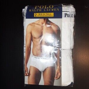 Polo Ralph Lauren 2-pack Size 48 Waist Mid Rise White Briefs